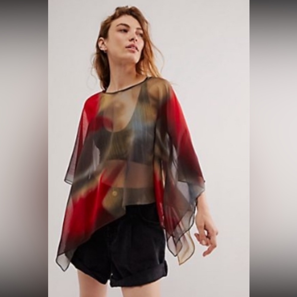 Free People Angel Wing Poncho